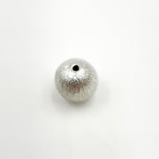 10MMBRUSHBEADS. 10MM Sterling Silver Seamless Brush Beads